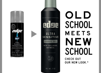 Edge for Men Ultra Sensitive Shave Gel with Oatmeal & Allantoin 7oz - Personal Care > Shaving Grooming Creams Foams Gels