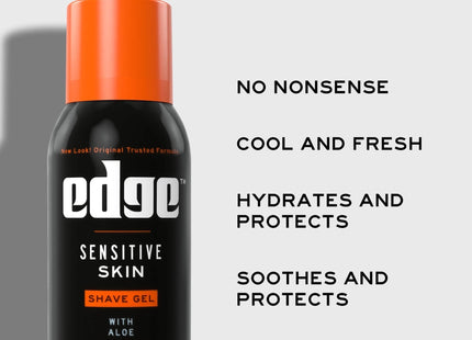 Edge Men’s Sensitive Skin Formula Shave Gel Soothing Aloe Trial 2.75oz - Personal Care > Shaving & Grooming Creams