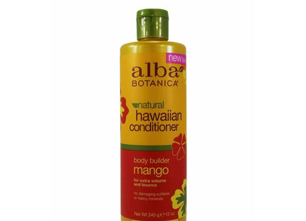 Alba Botanica Body Builder, Mango Natural Hawaiian, Hair Wash, Mango Moisturizing, Shampoo, 12 Ounce (Pack Of 6)