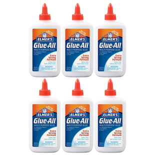 Elmer’s Glue-All Multi-Purpose Glue Extra Strong White Non-Toxic 7.625oz (6 Pack) - Collectibles & Art > Adhesives