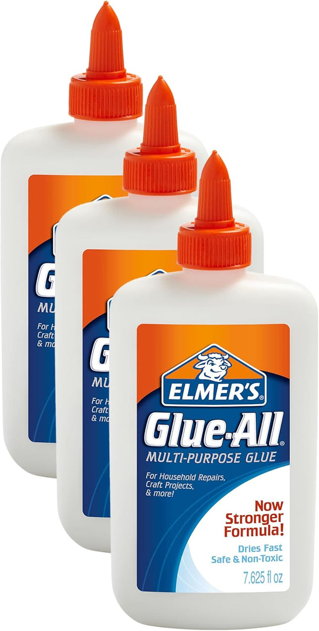 Elmer’s Glue-All Multi-Purpose Glue Extra Strong White Non-Toxic 7.625oz (3 Pack) - Collectibles & Art > Adhesives