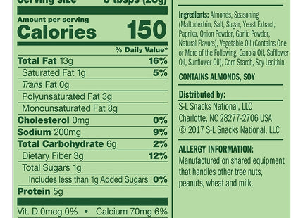 Emerald Dry Roasted Almonds Nuts Non-GMO No Artificial Flavors 5oz (12 Pack) - Food & Beverages > Snacks Seeds