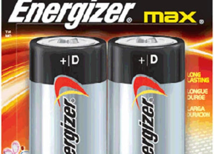 Energizer MAX D Batteries Cell Alkaline Lithium 2ct (24 Pack) - Electronics Accessories > General Purpose