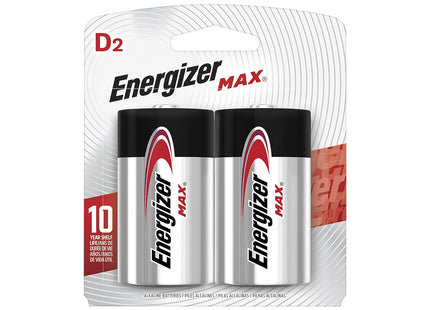 Energizer MAX D Batteries Cell Alkaline Lithium 2ct (24 Pack) - Electronics Accessories > General Purpose