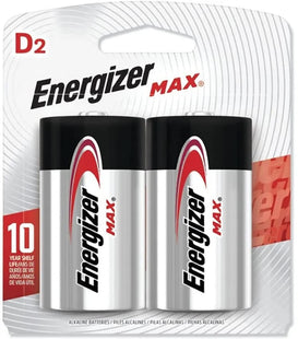 Energizer MAX D Batteries Cell Alkaline Lithium 2ct - Electronics Accessories > General Purpose