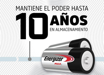 Energizer MAX D Batteries Cell Alkaline Lithium 2ct - Electronics Accessories > General Purpose