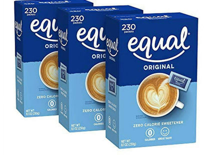 Equal Original Calories Sweetener Classic Packets Gluten Free 230ct (3 Pack) - Food & Beverages > Baking Desserts Sugar