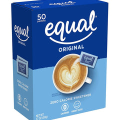 Equal Sweetener Calorie Original Taste Sugar Substitute Powder 50ct (8 Pack) - Food & Beverages > Baking Desserts