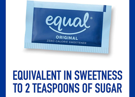 Equal Sweetener Calorie Original Taste Sugar Substitute Powder 50ct (8 Pack) - Food & Beverages > Baking Desserts