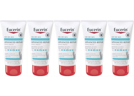Eucerin Advanced Repair Extra-Enriched Hand Cream Fragrance Free 2.7oz (6 Pack) - Personal Care > Skin Lotion &