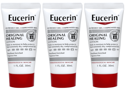 Eucerin Original Healing Emollient Enriched Lotion Extrem Dry Skin 1oz (3 Pack) - Personal Care > & Moisturizer