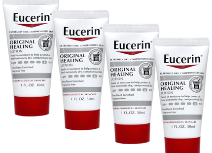 Eucerin Original Healing Emollient Enriched Lotion Extrem Dry Skin 1oz (4 Pack) - Personal Care > & Moisturizer