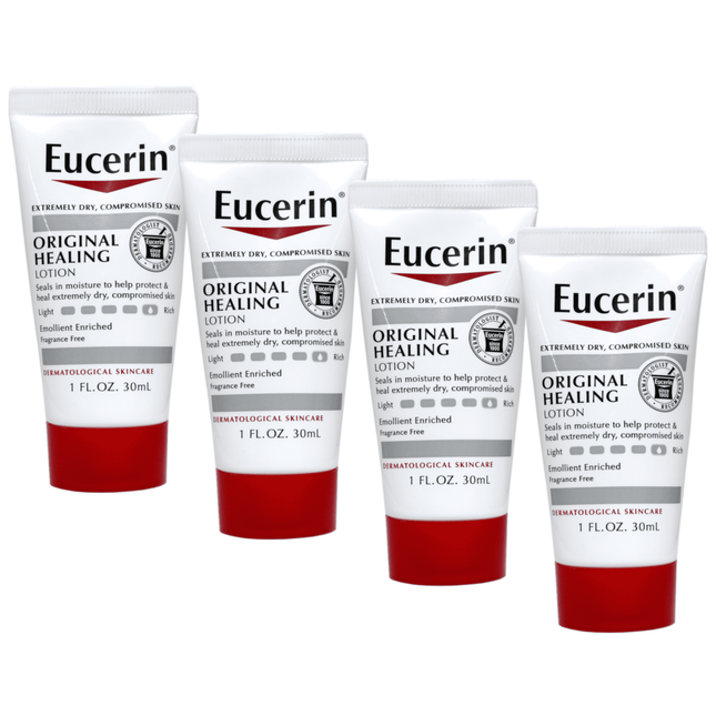 Eucerin Original Healing Emollient Enriched Lotion Extrem Dry Skin 1oz (4 Pack) - Personal Care > & Moisturizer