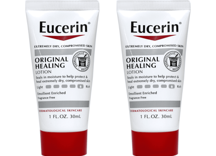 Eucerin Original Healing Emollient Enriched Lotion Extrem Dry Skin 1oz (2 Pack) - Personal Care > & Moisturizer