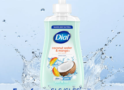 Dial Antimicrobial Liquid Hand Soap, Coconut Water & Mango, Pump Bottle, 7.5 fl Ounce (Pack Of 2)