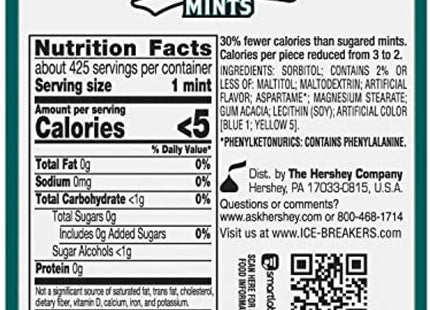 Ice Breakers Wintergreen Cooling Crystals, Sugar Free Mints, Mint Candy, 1.5 Ounce (Pack Of 12)