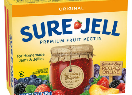 Sure Jell Original Baking & Canning Premium Fruit Pectin, For Homemade Jams & Jellies, 1.75 Ounce (Pack Of 24)