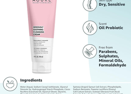 Acure Seriously Soothing Cleansing Cream 4 fl oz (PacK Of 24) - Health & Beauty > Personal Care Cosmetics Skin Facial