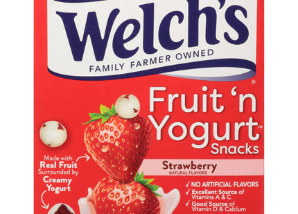 Welch's Strawberry Fruit 'n Yogurt Strawberry, 0.7 Ounces, 8 Count per Box (Pack Of 6)