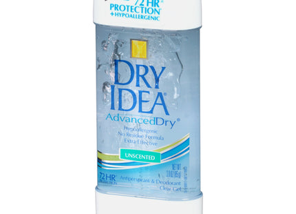 Dry Idea Advanced Antiperspirant Deodorant Gel, Hypo-Allergenic, Unscented, Clear Gel, All Day Protection, 3 Ounce (Pack Of 2)