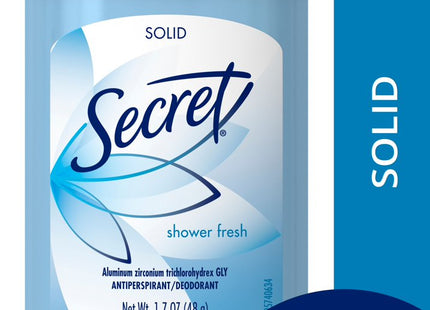 Secret Wide Solid, Antiperspirant and Deodorant, Shower Fresh Scent STICK, 1.7 Ounce (Pack Of 1)