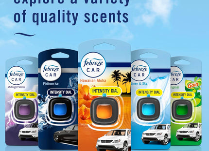 Febreze Car Air Freshener Vent Clip Hawaiian Aloha Scent 0.06oz (2 Pack) - Household Supplies > Home Fragrances