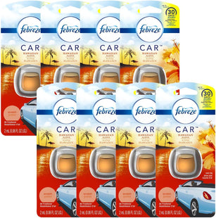 Febreze Car Air Freshener Vent Clip Hawaiian Aloha Scent 0.06oz (8 Pack) - Household Supplies > Home Fragrances