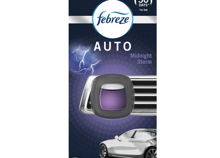 Febreze Car Air Freshener Vent Clip Midnight Storm Scent 0.06oz (2 Pack) - Household Supplies > Home Fragrances