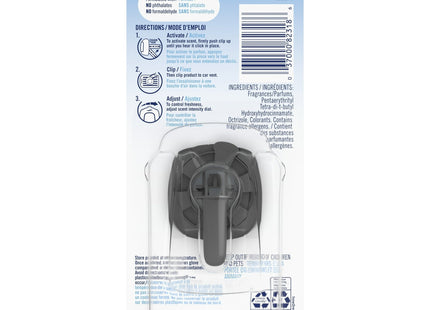 Febreze Car Air Freshener Vent Clip Midnight Storm Scent 0.06oz (3 Pack) - Household Supplies > Home Fragrances