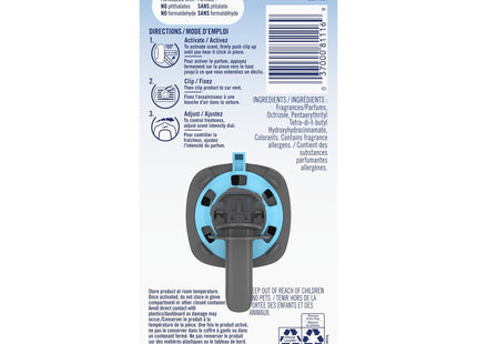 Febreze Car Air Freshener Vent Clip Midnight Storm Scent 0.06oz - Household Supplies > Home Fragrances Fresheners