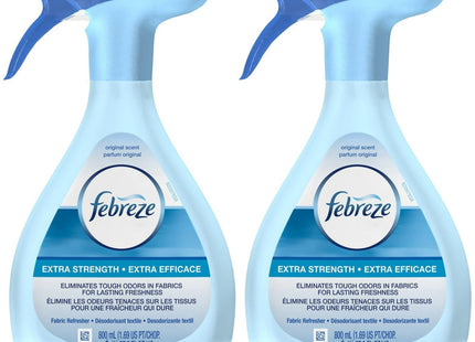 Febreze Extra Strength Odor-Eliminating Fabric Refresher Original 27oz (3 Pack) - Household Supplies > Laundry