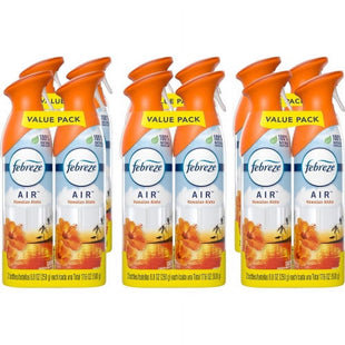 Febreze Odor-Fighting Air Freshener Aerosol Hawaiian Aloha Scent 8.8oz (12 Pack) - Household Supplies > Home Fragrances