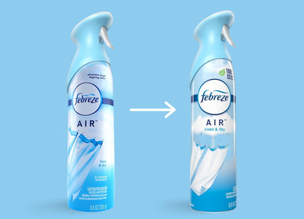 Febreze Odor-Fighting Air Freshener Aerosol Linen & Sky Scent 8.8oz (24 Pack) - Household Supplies > Home Fragrances