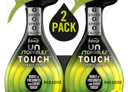 Febreze Unstopables Touch Fabric Spray Odor Fighter Paradise 16.9oz (2 Pack) - Household Supplies > Laundry Detergents