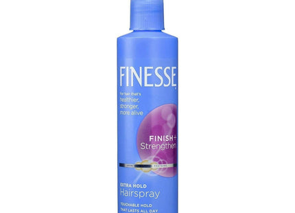 Finesse Finish + Strengthen Extra Hold Hairspray Aerosol Unisex 7oz (5 Pack) - Personal Care > Hair & Styling Products