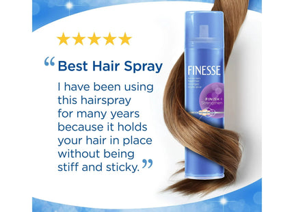 Finesse Finish + Strengthen Extra Hold Hairspray Aerosol Unisex 7oz (9 Pack) - Personal Care > Hair & Styling Products