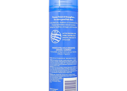 Finesse Finish + Strengthen Extra Hold Hairspray Aerosol Unisex 7oz (5 Pack) - Personal Care > Hair & Styling Products