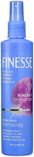 Finesse Finish + Strengthen Extra Hold Hairspray Aerosol Unisex 7oz (12 Pack) - Personal Care > Hair & Styling Products