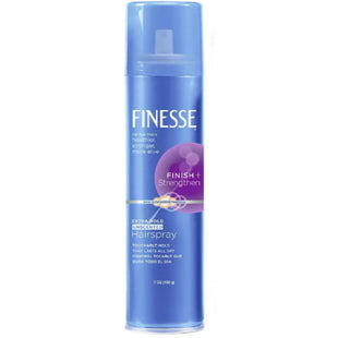 Finesse Finish + Strengthen Extra Hold Hairspray Aerosol Unisex 7oz (9 Pack) - Personal Care > Hair & Styling Products