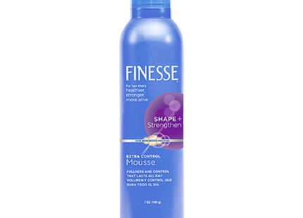 Finesse Finish + Strengthen Extra Hold Hairspray Aerosol Unisex 7oz (12 Pack) - Personal Care > Hair & Styling Products