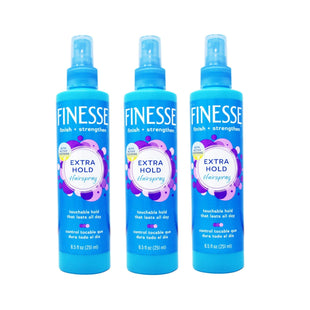 Finesse Finish + Strengthen Extra Hold Non-Aerosol HairSpray 8.5oz (3 Pack) - Personal Care > Hair & Styling Products