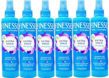 Finesse Finish + Strengthen Extra Hold Non-Aerosol HairSpray 8.5oz (6 Pack) - Personal Care > Hair & Styling Products