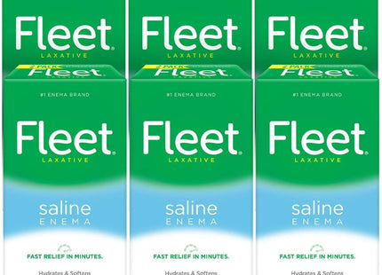 Fleet Laxative Saline Enema for Adult Constipation Ready-to-Use 4.5oz (6 Pack) - Health Care > Over-the-Counter