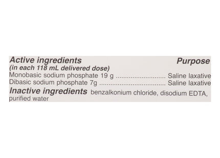 Fleet Laxative Saline Enema for Adult Constipation Ready-to-Use 4.5oz - Health Care > Over-the-Counter Medication