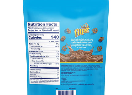 Flipz Milk Chocolate Covered Sweet & Salty Pretzels Crunchy Snack 5oz (6 Pack) - Food Beverages > Snacks Nibbles