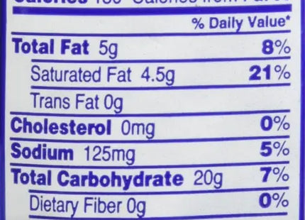 a close up of a nutrition label on a bag of food