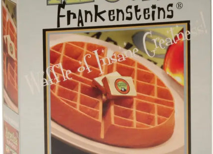 a close up of a box of food with a waffle mix