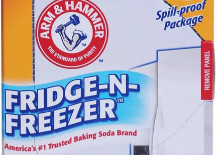 a close up of a box of baking soda on a white background