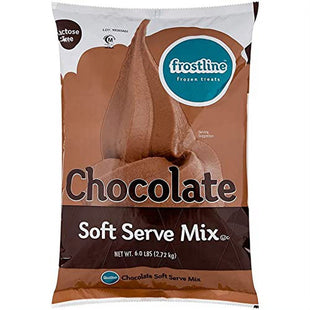 Frostline Non-Dairy Soft Serve Chocolate Mix Fat Free Gluten 6Lb (6 Pack) - Food & Beverages > Pantry Ice Cream