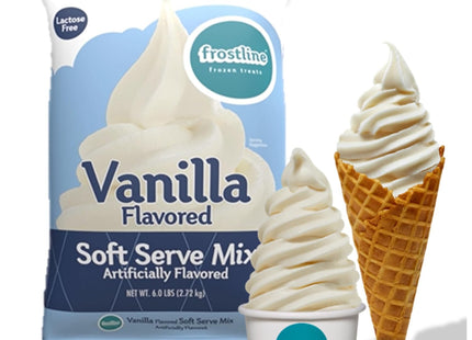 Frostline Vanilla Soft Serve Ice Cream Mix Lactose Free 6 Pounds (2 Pack) - Food & Beverages > Pantry